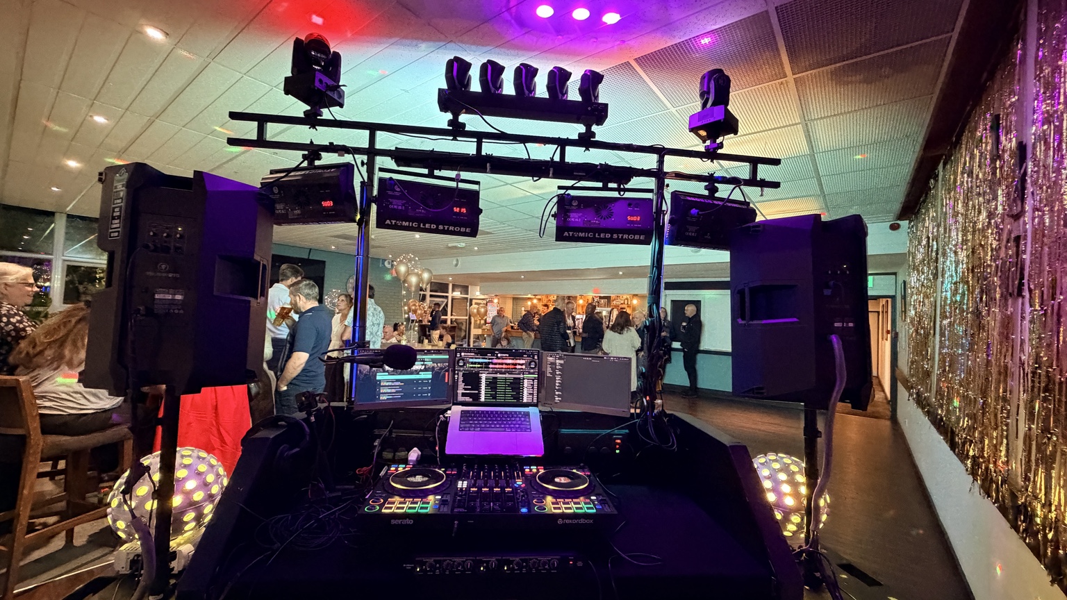 Professional sound and lighting setup for live events